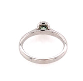 14kt White Gold 0.32 Carat Green Sapphire Ring